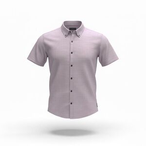 Prana Men's Short-Sleeve Button-Down Shirt - Light Lavender